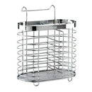 1X(Stainless Steel Chopsticks Drainer Cage Cutlery Spoon Storage Box Rack K