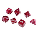 7Pcs Transparent Polygon Dices For Dungeons DND MTG RPG Gaming Dark Purple