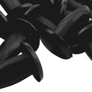 24Pcs Plastic Rivets Clip 3mm x 5mm x 11mm Black