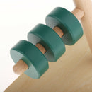 Wooden Montessori Discs on Horizontal Dowel - Geometry Toys For Kids - Train