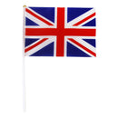12pcs/set United Kingdom UK National Flags on Sticks Double Sided Mini Flag