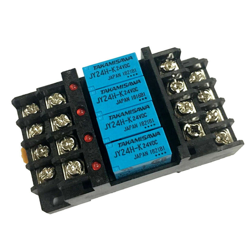 5A 24VDC Coil 250VAC Relay Socket Base