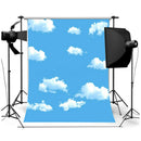3x5ft Blue Sky White Cloud Photography Backdrop Screen Background Studio Pr X7I1