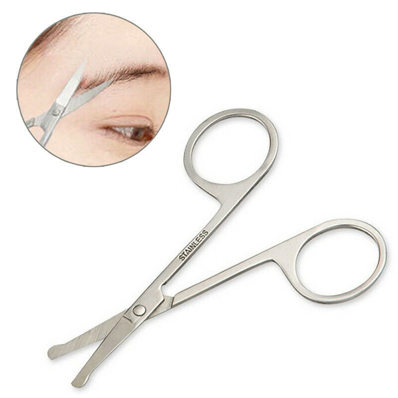 makeup scissors small nose hair cut manicure make-up eyebrow with round&lJ Hw