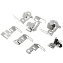 7Pcs Sewing Hemmer Foot Domestic Cloth Strip Rolled Hem Presser Foot Set
