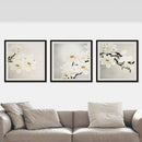 Wall Artwork White Blossom Canvas Wall Art Scenic Oil Painting 40x40cm