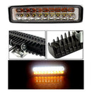 Car LED Lamp 18W 3030 1080LM Dual-Color Truck Motorcycle Off-Road Spot Light