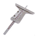 Stainless Steel Car Truck Motorcycle Tire Tread Depth Gauge Measurer Tool