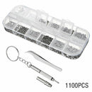 1100 Tiny Micro Glasses Set Sunglasses Spectacles Screws Repair Kit Screwdriver