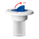 2PCS Deck Filler Fuel Filler Boat 38mm or 1 1/2' Built in Breather White Cap