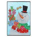 DIY Christmas Snowman Special Shaped Diamond Painting 60 Pages A5 Notepad