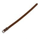 Leather collar Adjustable For Pet Dog Brown M