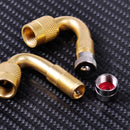 2pcs 45 Degree Tyre Tire Stem Valve Tube Extension Adaptor Motorcycle Car Truck