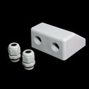 Roof Solar Panel Cable Entry Gland Double Cable Gland Box For Caravan Boat White