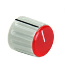 5 x Volume Control Rotary Knobs Red for 6mm Dia. Knurled Shaft Potentiometer