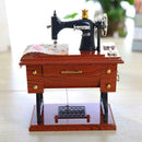 Mini Retro Music Box Sewing Machine Shape Music Box Home Decoration Gifts T0P0