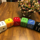 Novetly Black Car Soft Spotty Hanging Mirror Dice Set Furry Fluffy Accessory