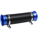76mm Cold Air Intake Flexible Induction Pipe Hose Kit Blue Black M9A7