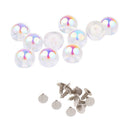 20 Sets Pearls Rivets Studs Set for Dress Clothes Bracelet Bag Crafts 8/10mm