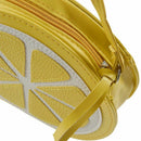 Women Messenger Bags Lemon Shape Small Mini Bag Circular Crossbody Bag For  P4W8