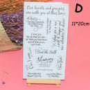 English Transparent Stamps For DIY Scrapbooking Album Paper Cards Decor D  Z