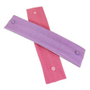 6pcs/set Solid Color Milk Silk Yoga Button Headband Sport Elastic Sweatband A