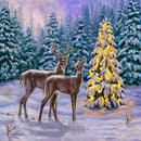 5D DIY Full Round Drill Diamond Painting Elk Christmas Tree Rhinestone Art