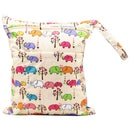 Baby Nappy Cartoon Large Double Pockets Zipper Waterproof Wet Dry Diaper Bag