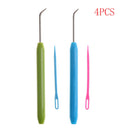 4pcs Needle and Hook Crochet Hook Set For Knifty Knitter & Knitting Loom Hook!E