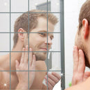 16pcs Mirrors Self-adhesive Tiles Mirror Wall Stickers for Home Decor
