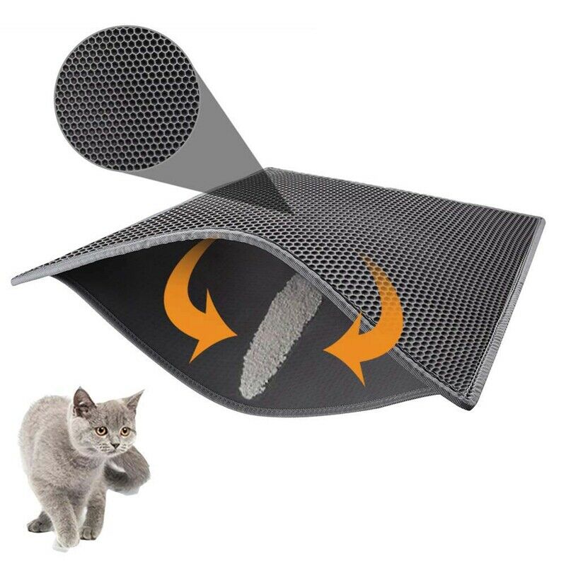 Cat Litter Mat Litter Trapper Large Size 11.82 Inch X 11.82 Inch, Honeycomb