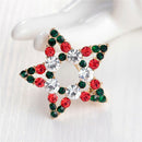 Great Star Crystal Rhinestone Snowman Christmas Brooch Pin Xmas Gift yxVGsp