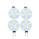 4 X G4 15SMD 5630 LED 12V Spot Light Bulb 330-360LM Cold White F1F7