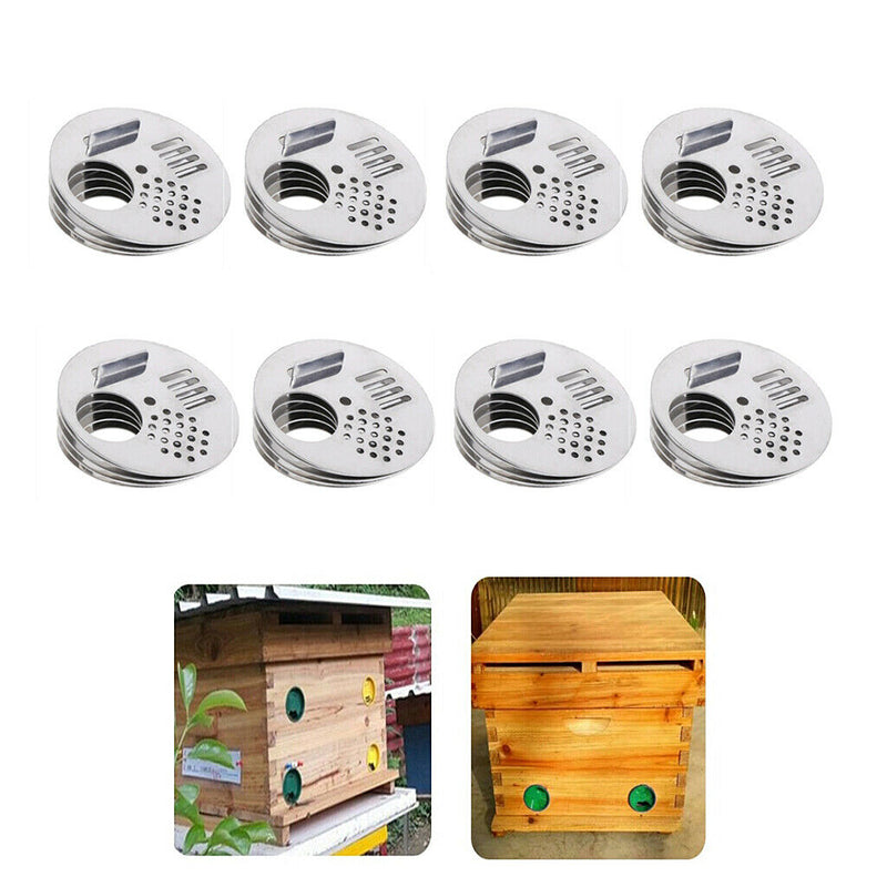 40pcs Stainless Steel  Entrance Nest Gate Door Beekeeping Equipment For Bee