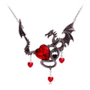 European Andamerican Jewelry Gothic Dragon Gem Jewelry Halloween Necklace C G4P3