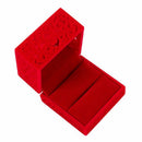 Hollow Engagement Wedding Jewelry Box Holder Display Gift Ring box Red