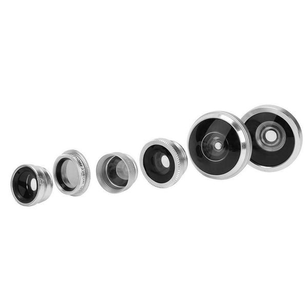 8 in 1 0.45X Wide Angle 235 Fisheye 5X Micro 2X Lens Mobile Phone Lens Kits #gib