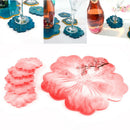 DIY Flower Petal Coaster Silicone Mold Crystal Epoxy Fruit Tray Mould Craft #