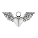 Heart Flying Wing Shape Cremation Keepsake Memorial Urn Necklace Ash Holder