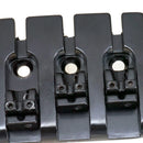 Durable Iron Saddle Bridge Tailpiece Black Set for 4-string Electric Bass