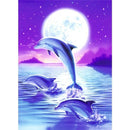 5D Diy Diamond Painting Animal Dolphin Mosaic Embroidery Animal Cross Embro