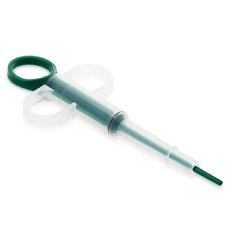 Pet Dog Cat Capsule Tablet Pill Gun Piller Pusher Syringe Doser- Green - 3C