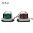 1Pair Marine Bow Light 12V Stainless Steel LED Navigation Side Lights Boat Yacht