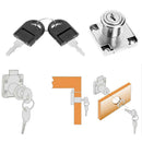 Cold Rolled Steel Drawer Lock Wardrobe Furniture Cabinet Locker with 2 Keys