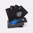 1 Pack Playing Cards Collection Plastic Decks Card Games Deck Waterproof Black