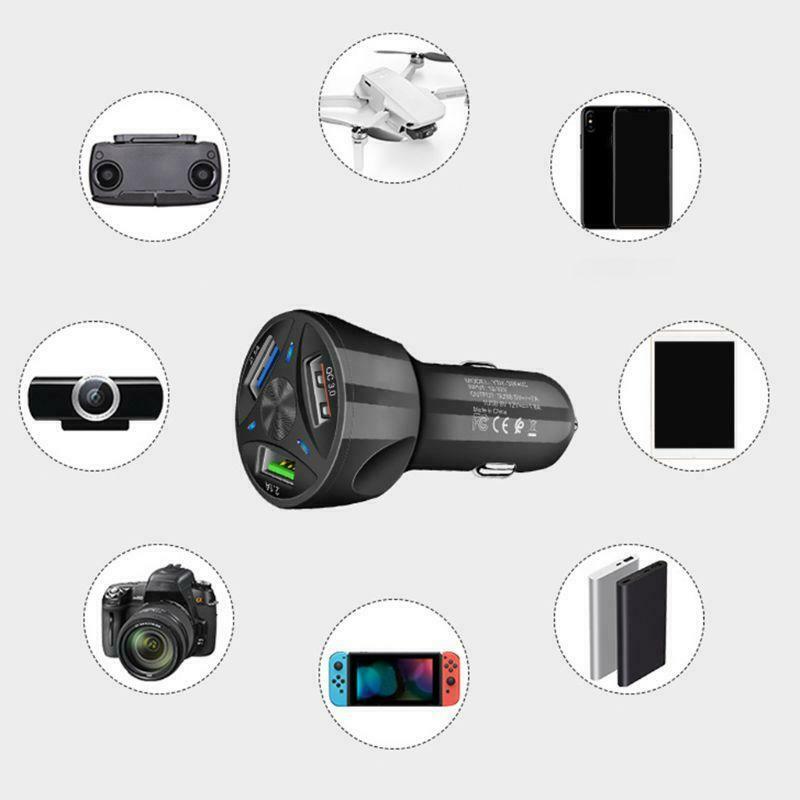 Mini 3-Port USB Car Charger Adapter for DJI Mavic Mini Drone Car Charger