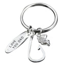 Fish Hook Metal Keychain Key Chain Ring Keyring 1 pcs Fashion Gifts for Dad