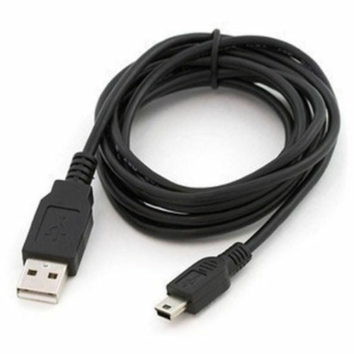 1PC Black PVC USB 2.0 Male to Mini 5 Pin B Data Charging Cable Cord Adapter DS