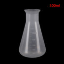 500ml Lab clear plastic laboratory chemical conical flask storage bottle 3C JC&M