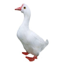 Artificial Feather Bird Stand White Goose Birds Home Garden Christmas Decor